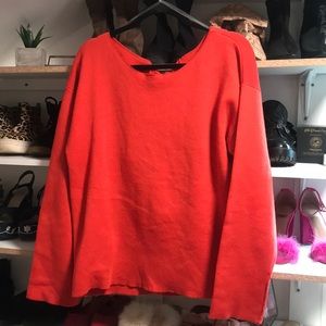 Thick knit knot back sweater